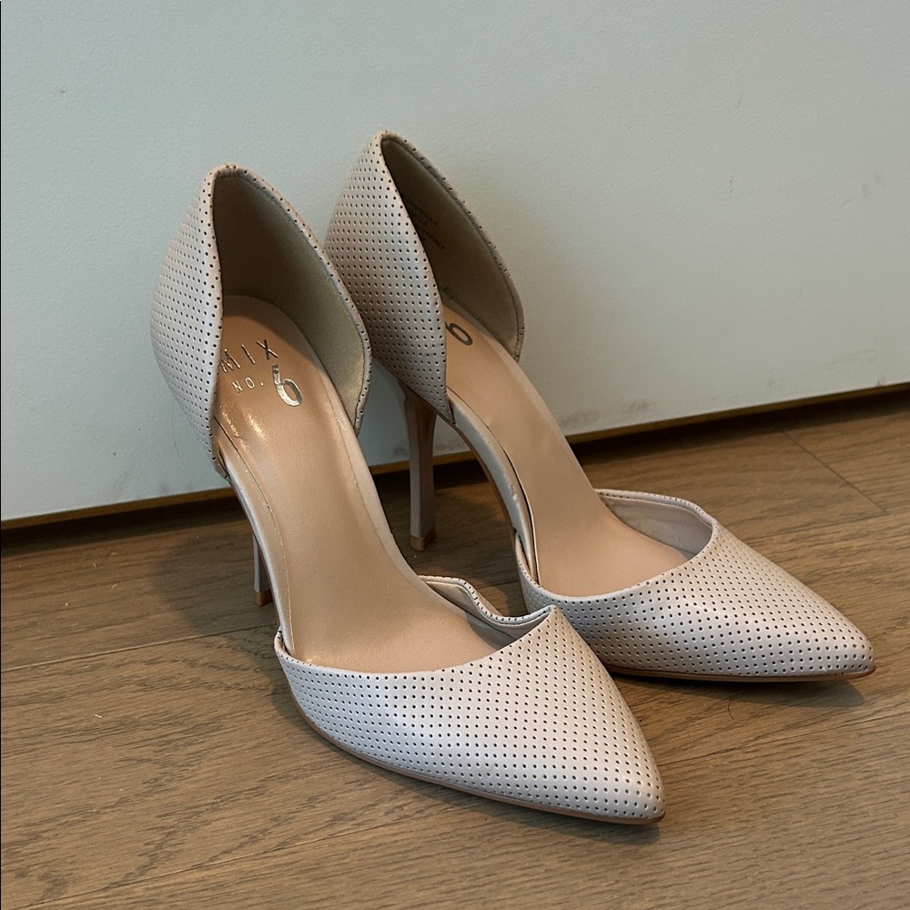 Mix No. 6 Women's Perforated Heels - Light Gray